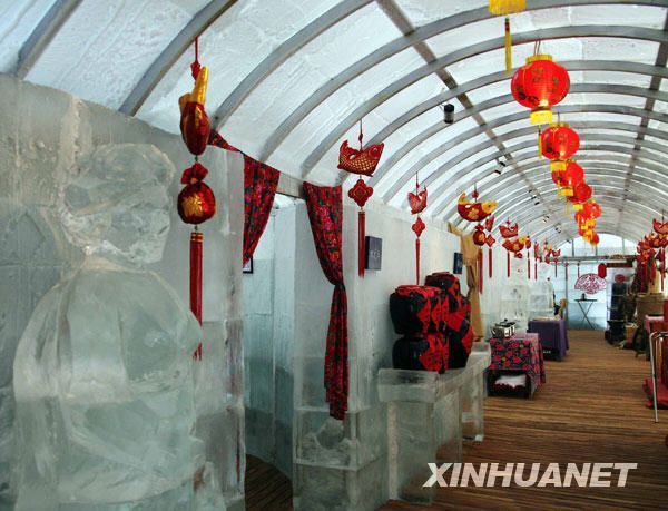 В Харбине появился бар изо льда, оформленный в традиционном китайском стиле 