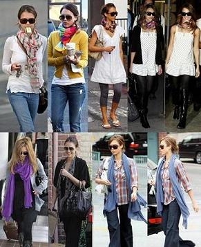 Модные аксессуары для женщин - шарфы