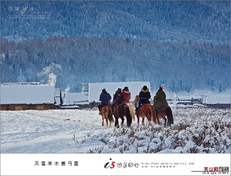 Фотографии скачек на Втором фестивале льда и снега Канас СУАР