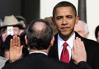 Барак Обама приведен к присяге в качестве 44-го президента США