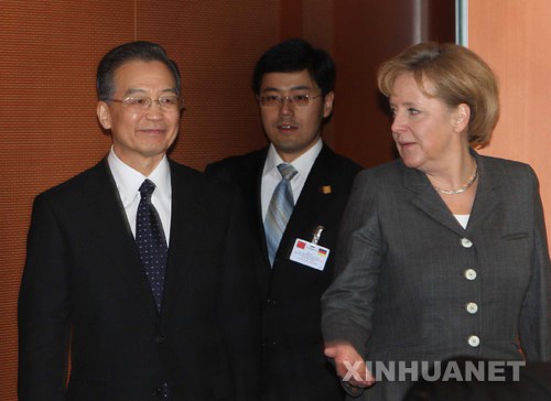 Встреча Вэнь Цзябао с канцлером ФРГ