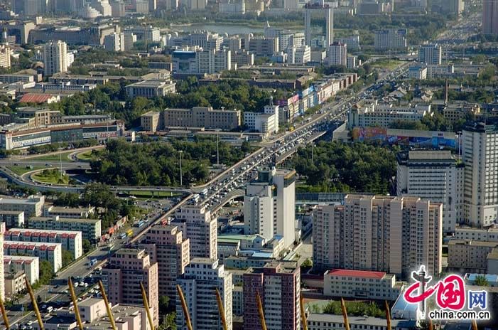 Вид Пекина с Центральной телебашни