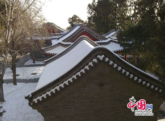 Горы Сяншань после снега