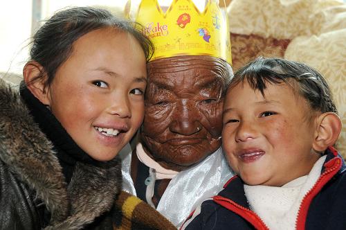 Старейшей жительнице Тибета исполнилось 118 лет