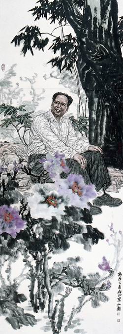 Портреты из серии «Деревенская жизнь Мао Цзэдуна» художника Ли Жэньи3