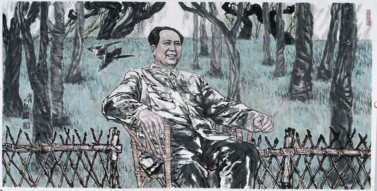 Портреты из серии «Деревенская жизнь Мао Цзэдуна» художника Ли Жэньи7