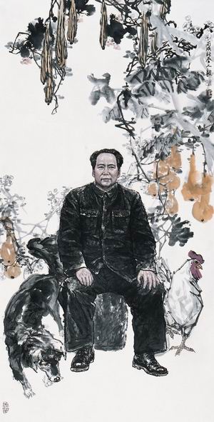 Портреты из серии «Деревенская жизнь Мао Цзэдуна» художника Ли Жэньи8