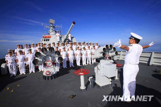 Эсминец «Гуанчжоу» принял участие в международных совместных военных учениях и вернулся в Китай 3