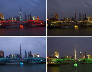 Система освещения моста Вайбайду в Шанхае сдана в тестовую эксплуатацию