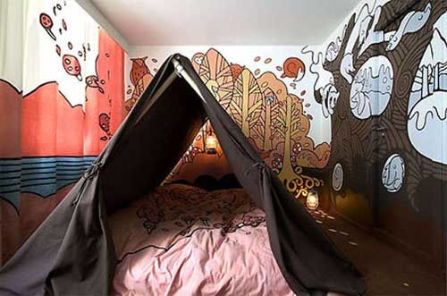 Уникальный дизайн спальных комнат молодежи, родившейся в 80-е годы прошлого века 