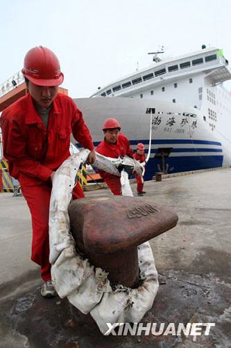 Крупное пассажирское судно «Жемчужина залива Бохай» сдано в эксплуатацию морской линии Яньтай-Далянь