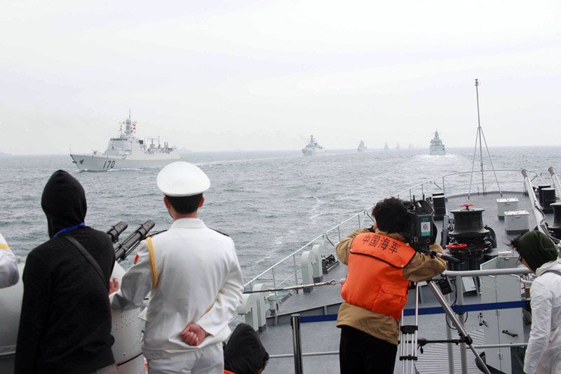 Завершился первый этап военно-морского парада в Циндао3