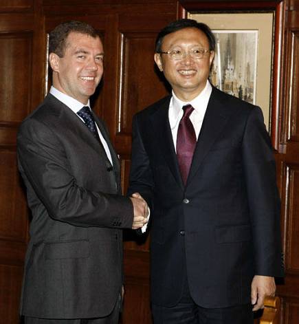 Встреча президента РФ с главой МИД КНР