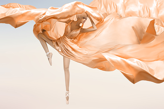 Красивая модель Ши Вэньлу в образе «Принцесса балета»1