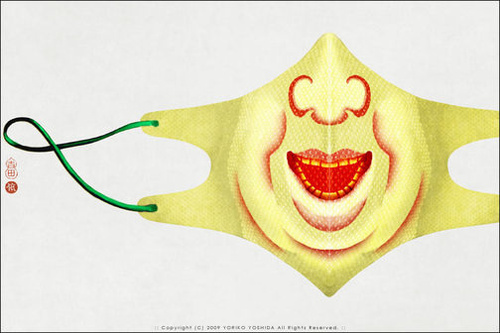 Креативная маска для профилактики заболевания гриппом