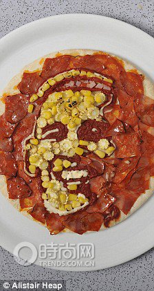 Лица на пицце