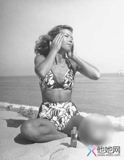 Фотографии красавиц 40-х годов прошлого века на пляжах
