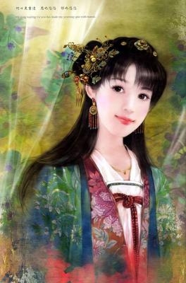 Картины: красавицы в древнекитайской одежде8