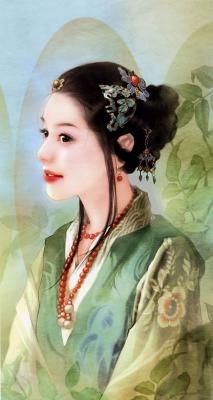 Картины: красавицы в древнекитайской одежде20