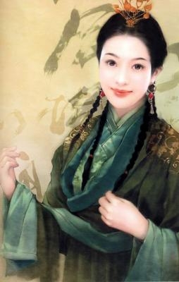 Картины: красавицы в древнекитайской одежде25