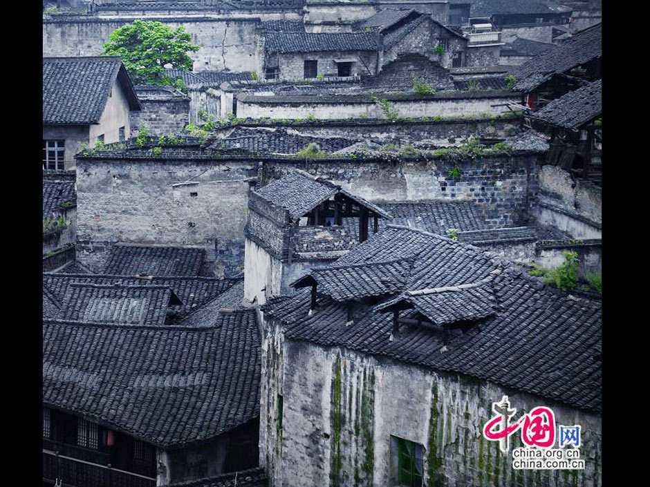Древний торговый городок Хунцзян в провинции Хунань
