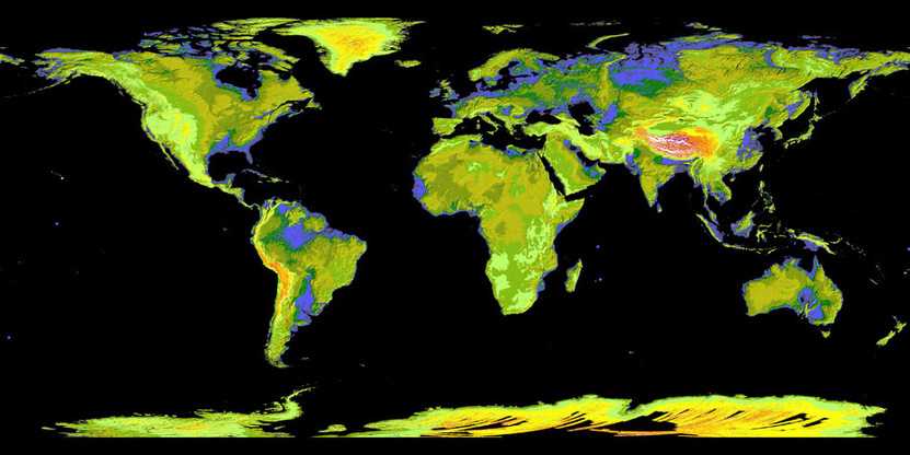 Самая подробная карта Земли, обнародованная 'NASA'