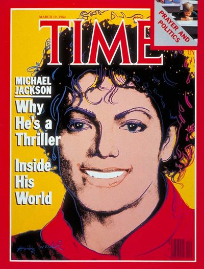 В 1984 году, Майкл Джексон на обложке журнала ?Time?.