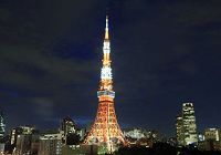 Цветочные лампы «прохладного типа» зажглись на Токийской башне