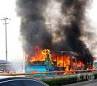 В загоревшемся автобусе в Чэнду находился пассажир с бензином -- итоги первоначального расследования