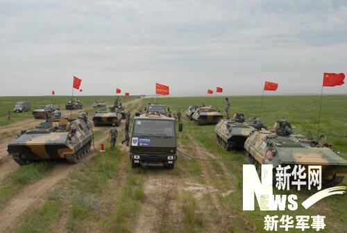 Мобильная заправочная станция на китайско-российских совместных военных учениях «Мирная миссия-2009» 