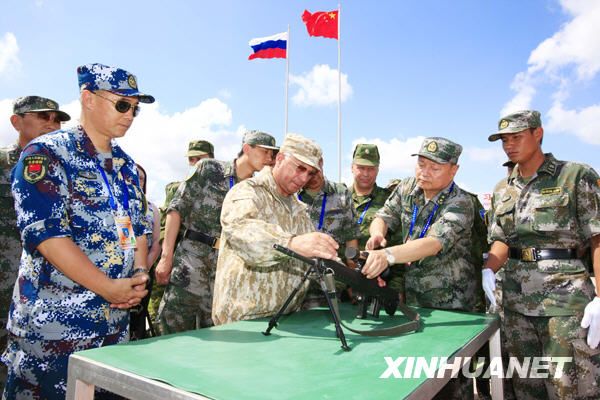 Начальники генштабов Китая и России посетили совместные военные учения «Мирная миссия - 2009» 9