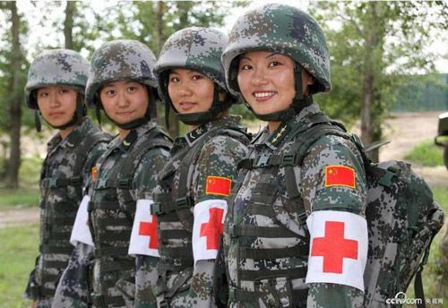 Женский спасательный отряд китайской армии 2