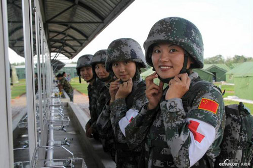 Женский спасательный отряд китайской армии 9