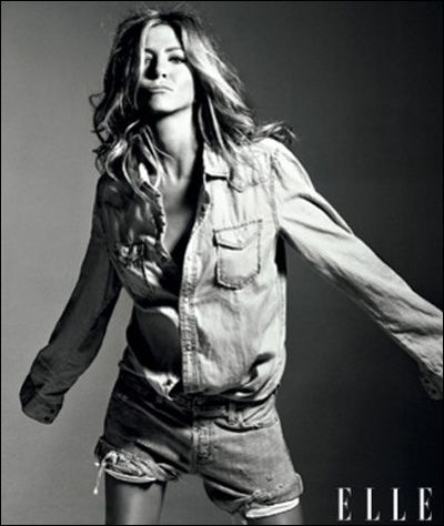 Дженнифер Энистон на обложке модного журнала «ELLE»