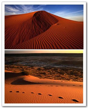 Пустыня Симпсона в Австралии – красная пустыня