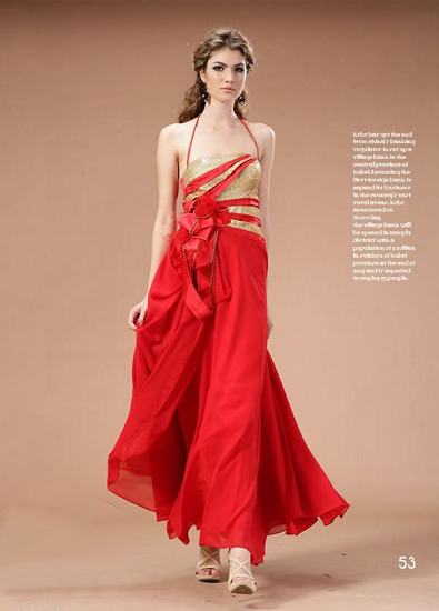 12 красных вечерних платьях