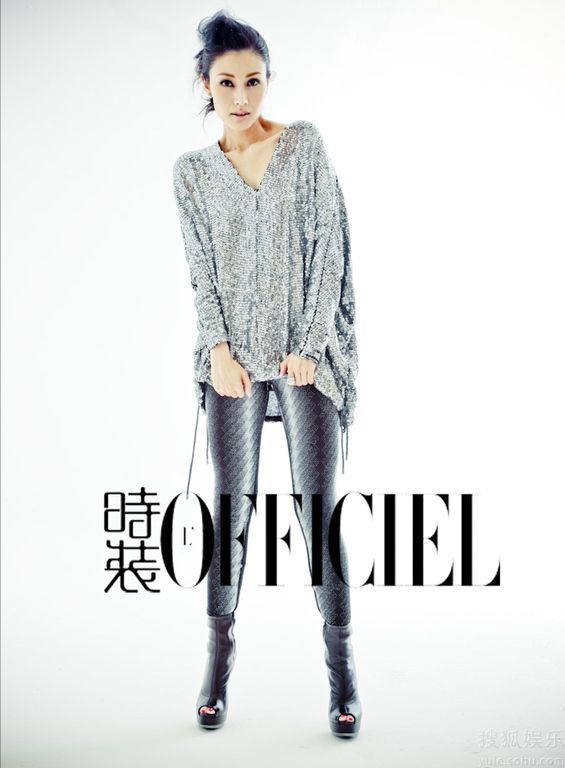 Известная сянганская красотка Ли Цзясинь в модном журнале «L’OFFICIEL»
