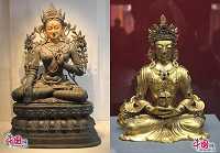 Ценные статуи Будды в музее Гугун Пекина