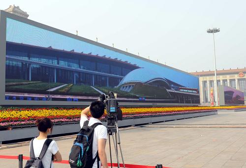 На площади Тяньаньмэнь будут работать ультраширокие экраны высокой четкости