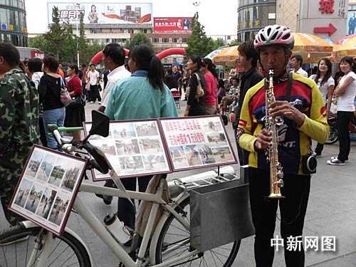 Велопробег 68-летнего китайца, посвященный ЭКСПО-2010 в Шанхае 