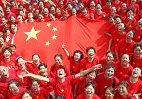 29 сентября десять тысяч жителей города Чунцин в красной одежде (красный цвет символизирует Китай) приняли участие в шествии и различных музыкальных и танцевальных выступлениях.