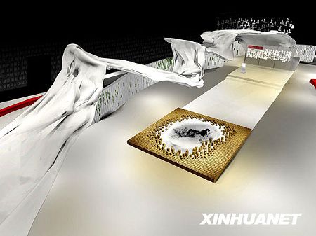 Представлен трехмерный дизайн интерьера тематического павильона Китая на Франкфуртской международной книжной ярмарке 
