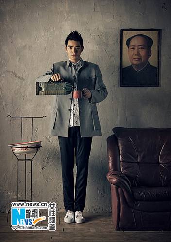 Известный в Китае мужчина-модель: сочетание старого и современного китайских стилей моды
