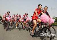 Оригинальная свадьба на велосипедах в г. Сучжоу