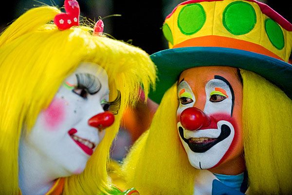 Сотни клоунов собрались в Мексике