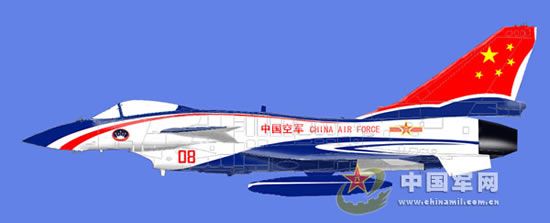 Продемонстрирована новая окраска самолета «Цзянь-10» команды ВВС по демонстрации полетов «Ба И» 1