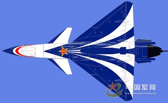 Продемонстрирована новая окраска самолета «Цзянь-10» команды ВВС по демонстрации полетов «Ба И» 3