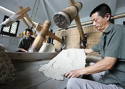 Традиционная технология по изготовлению бумаги «Сюаньчжи» 