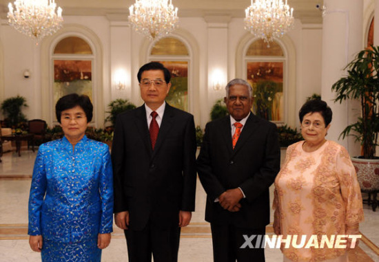 Встреча Ху Цзиньтао с президентом Сингапура