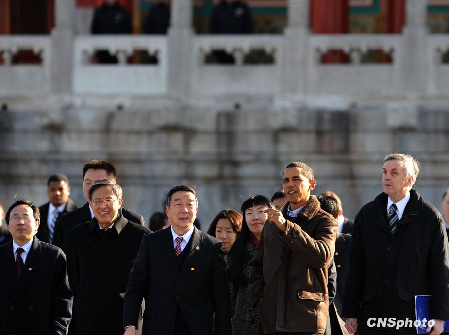Лучшие фотографии, сделанные в ходе визита президента США Барака Обамы в Китай 10